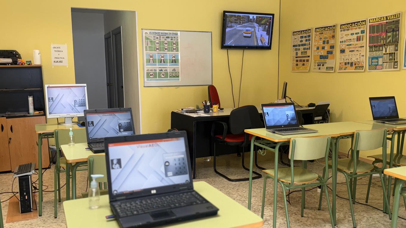 Autoescuela Avilés, aula